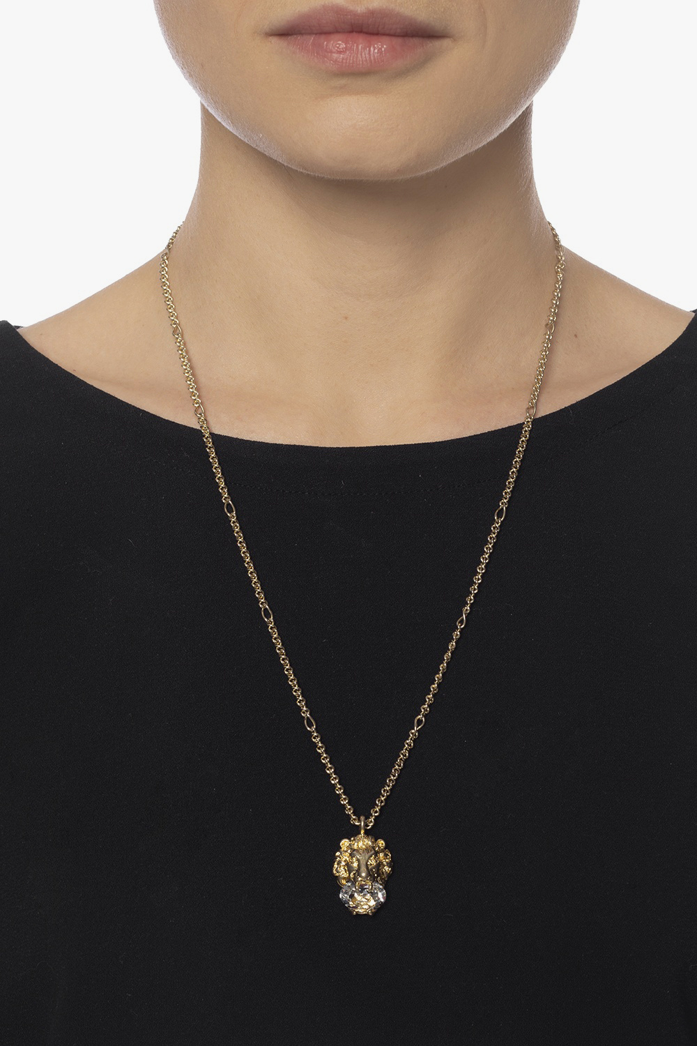 Gucci gold lion deals necklace